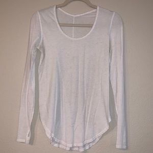 Lululemon oatmeal long-sleeve top, sz 4